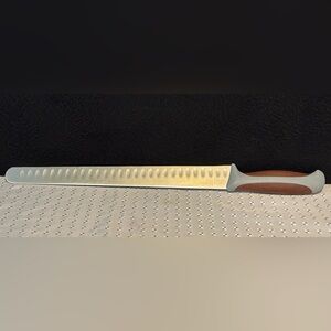 Gunter Wilhelm LIGHTNING 12" slicer brisket Knife ABS PLASTIC HANDLE BROWN GREY